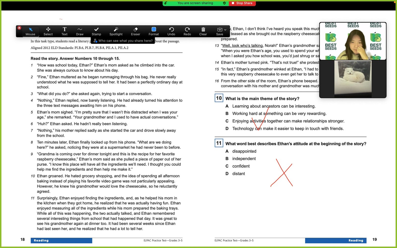 Reading Tutoring with Amy(Shiqi Wang) 2/2/24